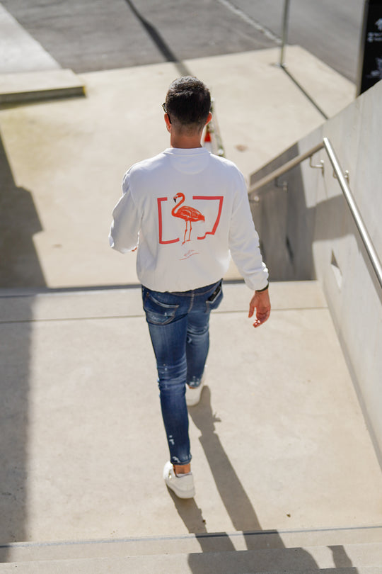 FLAMINGO - RECHTECK ROT Off White