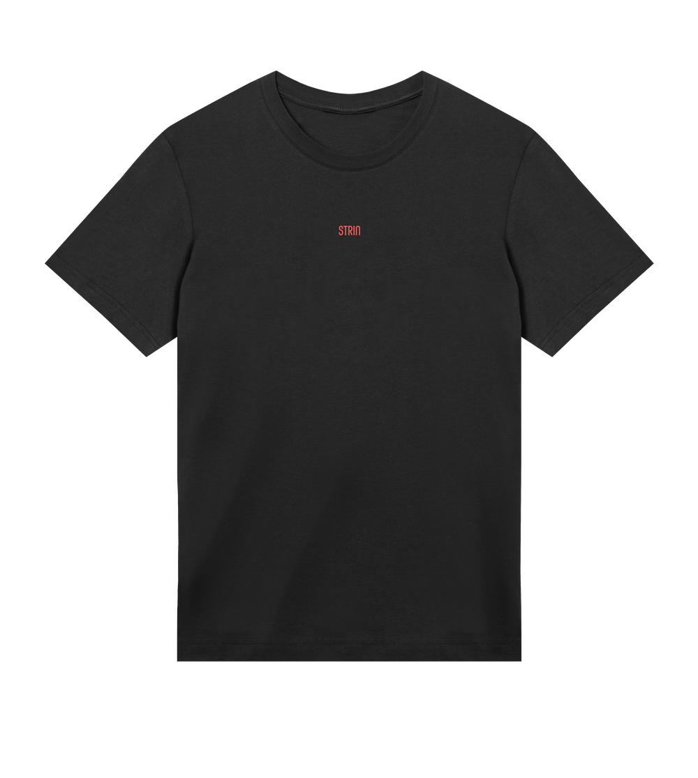 FLAMINGO - RECTANGLE RED TEE Black