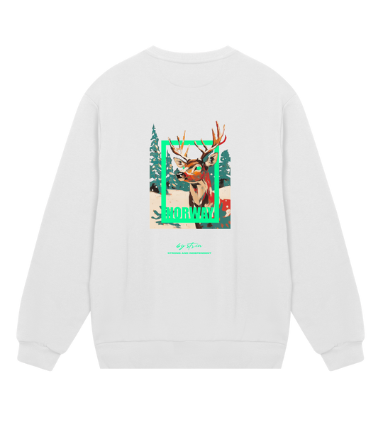 DEER NORWAY - GREEN FRAME Off White